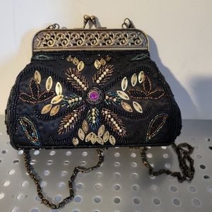 VINTAGE small embroidered crossbody  bag